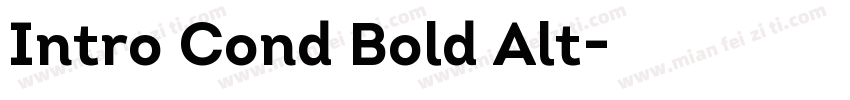 Intro Cond Bold Alt字体转换